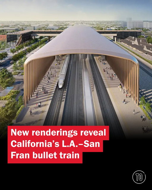 California’s long-awaited bullet train has spent years stuck somewhere between ambition and a construction site. But new renderings released alongside the state’s latest business plan offer a fresh look at what the future of high-speed travel between Los Angeles and San Francisco could actually look like.

Tap the link in our bio for more details on the project.