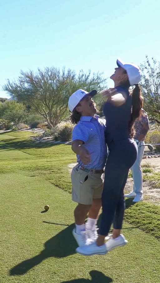 Sometimes we just need a good ole chest bump @chazonehunit 
•
•
#youtubegolf #golfhumor