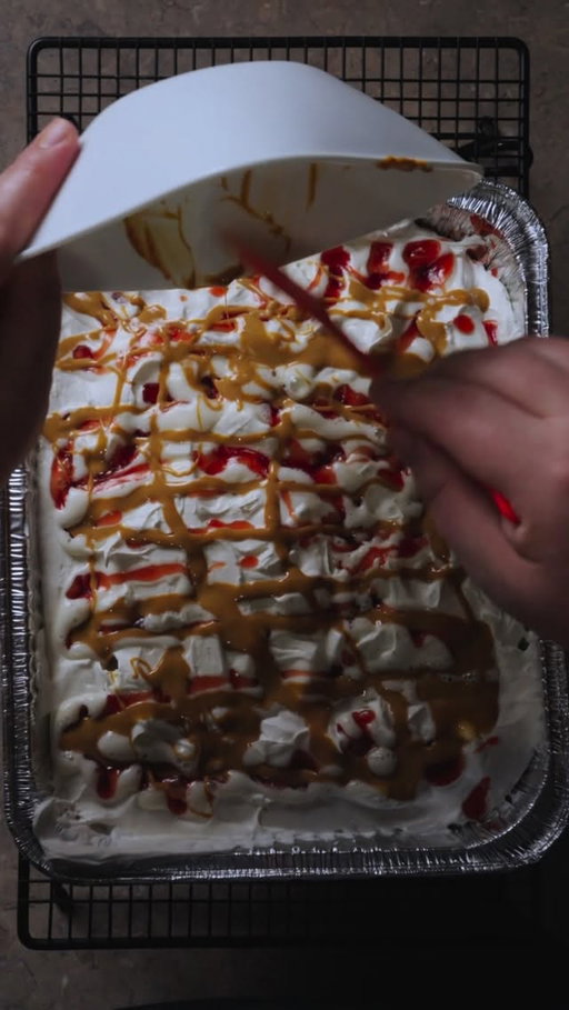 My wife and I are STOKED to tell you about this one… and the recipe is great too #pbandjcake #easyrecipe #holmescooking