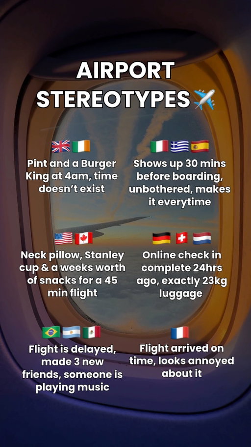 How many of these airport stereotypes do you agree with?🤣✈️

And more importantly, which one do you relate to? Let us know in the comments👇🏻