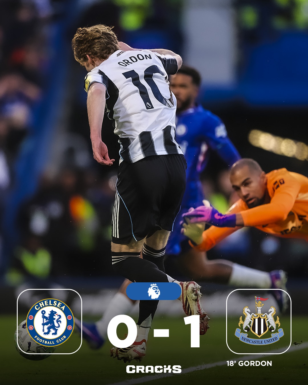 ➟ 𝙁𝙄𝙉𝘼𝙇 | Chelsea 0-1 Newcastle

𝐀𝐓𝐄𝐍𝐂𝐈𝐎́𝐍, 𝐁𝐀𝐑𝐂𝐀. Los magpies ganaron en campo del Chelsea. Próximo destino: Camp Nou.

Jornada 30 🗓 | Premier League 🏴󠁧󠁢󠁥󠁮󠁧󠁿