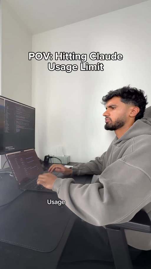 Hitting the weekly limit is technically an acomplishment. A sign of high output loll #fyp #softwareengineer