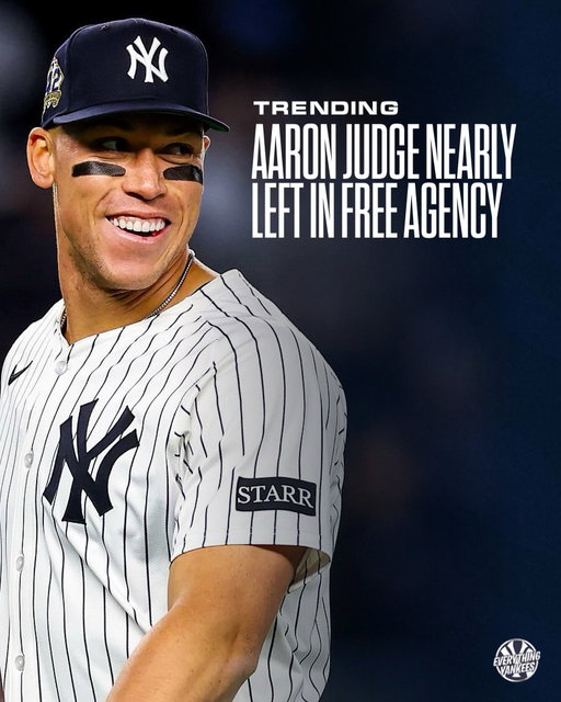 Aaron Judge revealed to Kevin Durant that the reason he didn’t participate in the 2023 World Baseball Classic was because it was a real possibility he left for the Giants or Padres 🤯