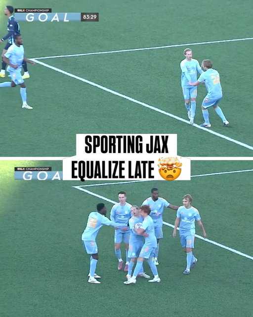 The first goal for @sporting_jaxmens was a 𝐁𝐈𝐆 𝐎𝐍𝐄🔥