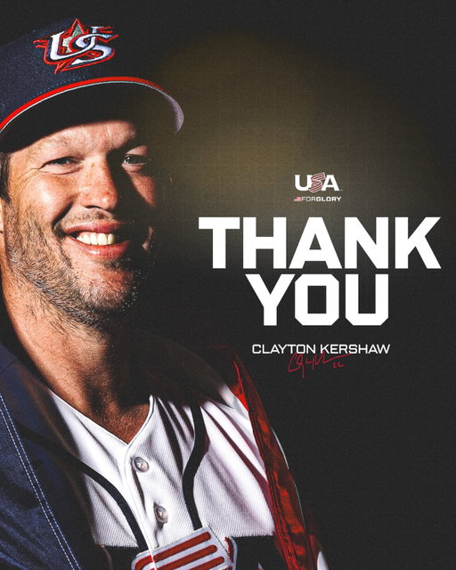 Clayton Kershaw has been replaced by Jeff Hoffman on our World Baseball Classic roster.

Officially, the end of one of the greatest careers in baseball history.

Thank you, Kersh 🫡💙