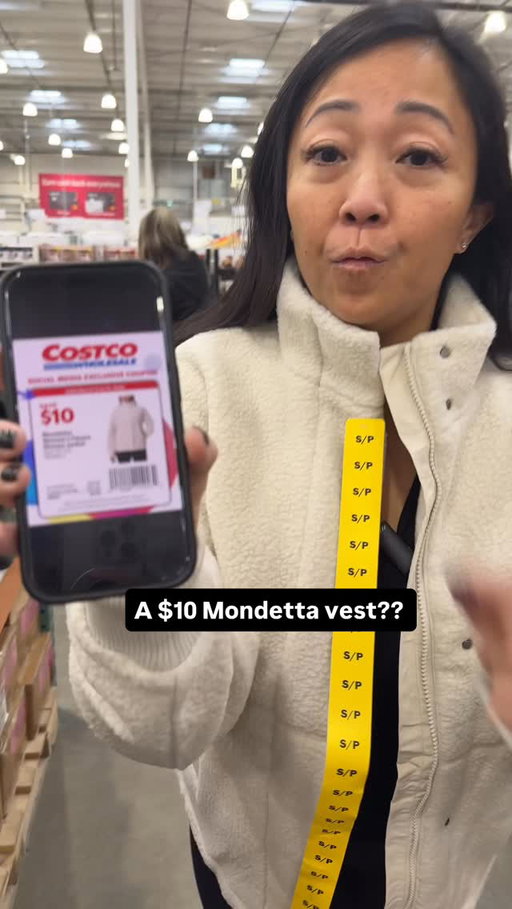 @mondettaclothing vest for $10 this weekend only until March 15 @costco_canada with their social media coupon so make sure you follow Costco for more! Want the Costco link? ❤️ ✨ Just follow us (Instagram rules!) + drop a comment below — we’ll slide it into your DMs!  #tinasfavyyc #yyccostcolovers #costco #costcoloverscanada #mondetta