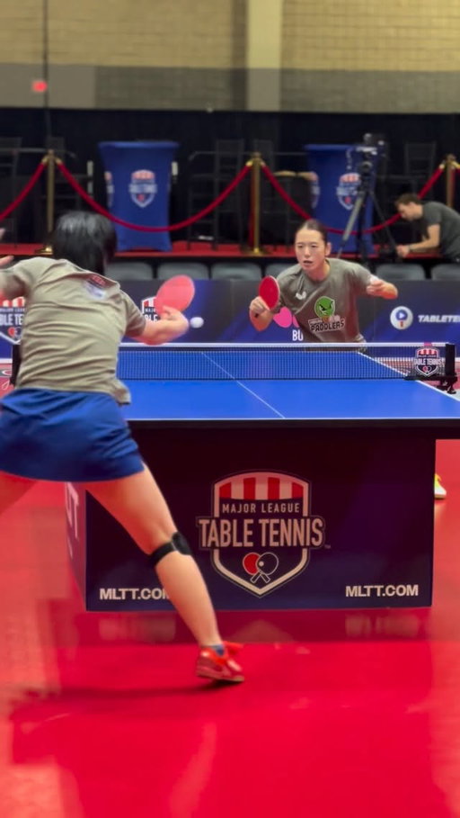 Amazing control in the training hall from @omodakotomi0407 and @_jeeminhyung_ 🔝🤩🏓 #tabletennis #pingpong @portland.paddlers.fansclub @majorleaguetabletennis