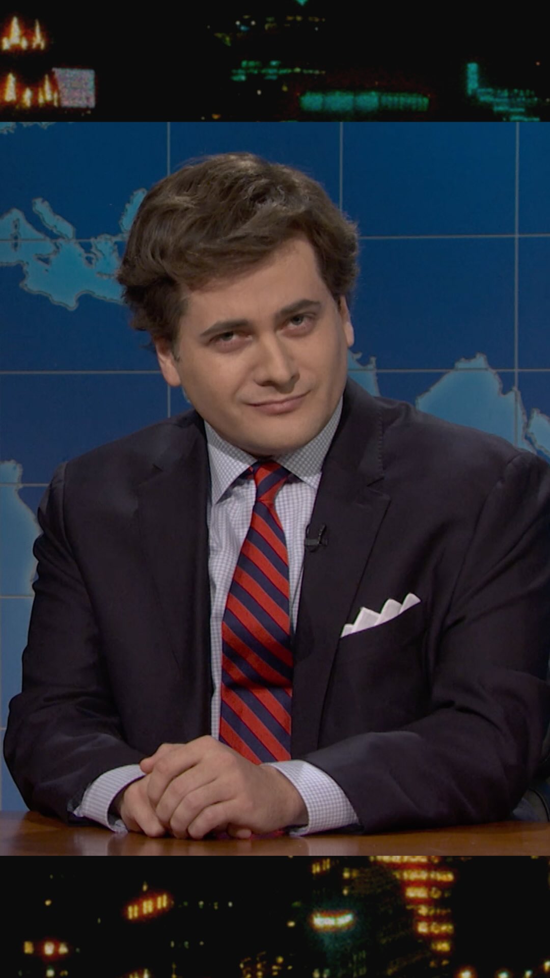 Tucker Carlson stops by the desk to talk this year’s Oscars