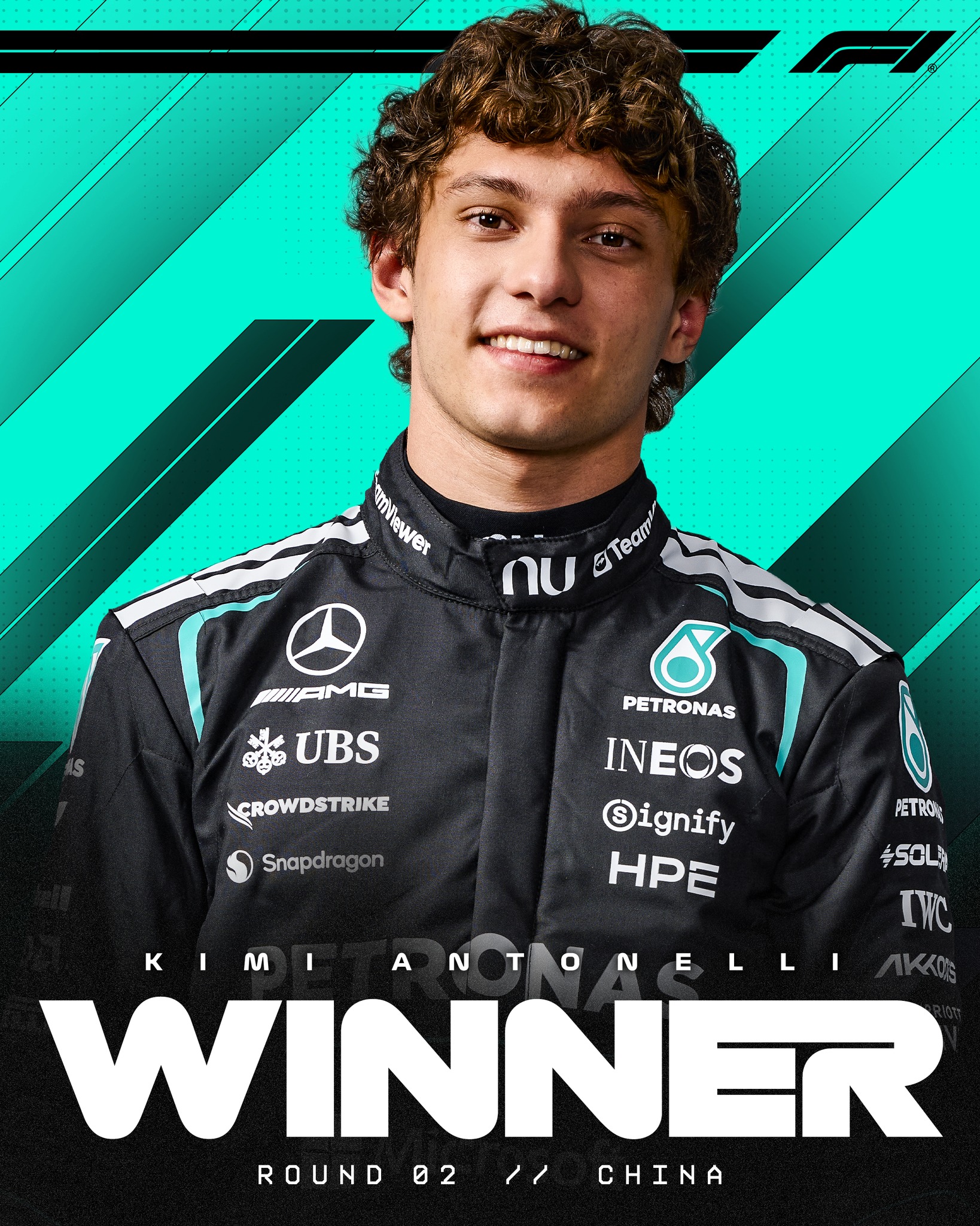 KIMI ANTONELLI IS A GRAND PRIX WINNER!!!

He brilliantly wins the Chinese Grand Prix from pole, with a composed drive at the front 👏

#F1 #Formula1 #ChineseGP