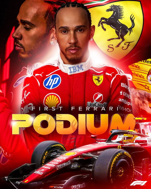 LEWIS HAMILTON. BACK ON THE PODIUM.

And for the first time, he’s wearing red ❤️

#F1 #Formula1 #ChineseGP