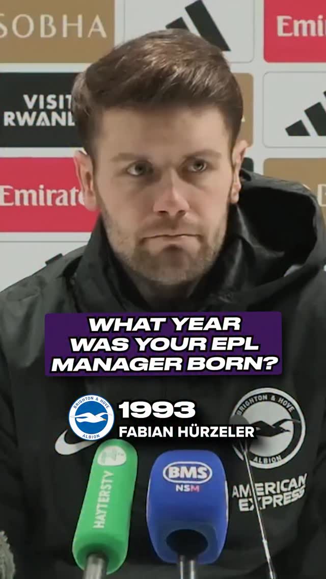 A timeline of the current Premier League managers! 👔⚽️

The 30 year range is crazy… which one surprised you the most? 🤔

#footballmanager #brighton #everton #tottenham #chelsea