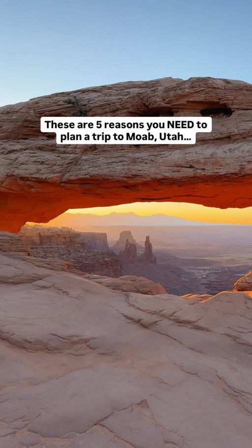 Why Moab, Utah NEEDS to be on your bucket 👇🏼

Share this with someone that you’d love to take a trip to Moab with ➡️

Follow @wanderlusttravelcouple for more bucketlist travel inspo and hidden gems 👩🏽‍🤝‍👨🏼

Moab is literally any roadtripper or campers DREAM destination and here’s the top reasons why…

1) Arches National Park - It’s ICONIC! It has the largest concentration of Natural Arches of anywhere in the world 🌎 

2) Canyonlands National Park - Likely one of the most underrated National Parks in America. It’s often overlooked or skipped because it’s so close to Arches NP. Even if you only go briefly for some of the highlights like Mesa Arch, Green River Overlook, and the Island In The Sky Visitor Center it’s soooo worth it 👁️👁️

3) Dead Horse Point State Park - Home to one of the most dramatic overlooks in all of the Southwest (Dead Horse Point) 🏜️

4) Moab Food Truck Park - A foodie heaven! No trip to Moab is complete without spending time here! Breakfast, lunch, dinner, or just to hang out… it’s all good! It’s a vibe that you don’t want to miss 🌮🍻🎶

5) @sunoutdoorsutah has multiple resort locations in Moab and they make the perfect home base for your visit 😍

They offer traditional RV spots if you’re traveling via camper but they also have things like little tiny home cabins and even Airstreams you can stay in. If you’re roadtripping and you want to bring along your tent they also have tent sites. There’s literally an option for every kind of visit 🚐⛺️🏠

Having access to all of the amenities while staying at their resorts really makes a Moab trip extra enjoyable! Having things like a really nice pool to come back to after spending your day adventuring in the dessert is the BEST 🙌🏼

To save 25%* at @sunoutdoors use our code: WANDERLUST25 when you book at a participating resort online 💰

*Valid for new online reservations only between 2-14 nights. Restrictions and individual blackout dates may apply. Visit https://tag.gs/tUGV for more details. This code expires 12/31/2026, so don’t miss out!

Be sure to add Moab to your bucket list and save this post for future reference ⤵️

#Moab #Utah #ArchesNationalPark #Canyonlands #DeadHorsePoint