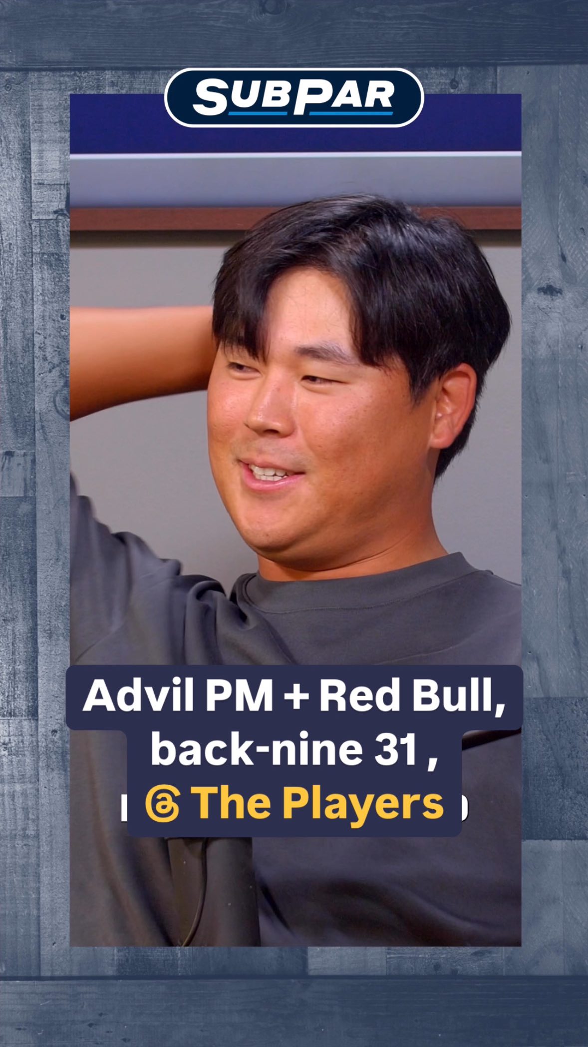 Throwback to the time Si Woo Kim took Advil PM AND Red Bull and still managed to shoot a 31 back-nine at the Players Championship. 

You have to hear this story to believe it. 🫣