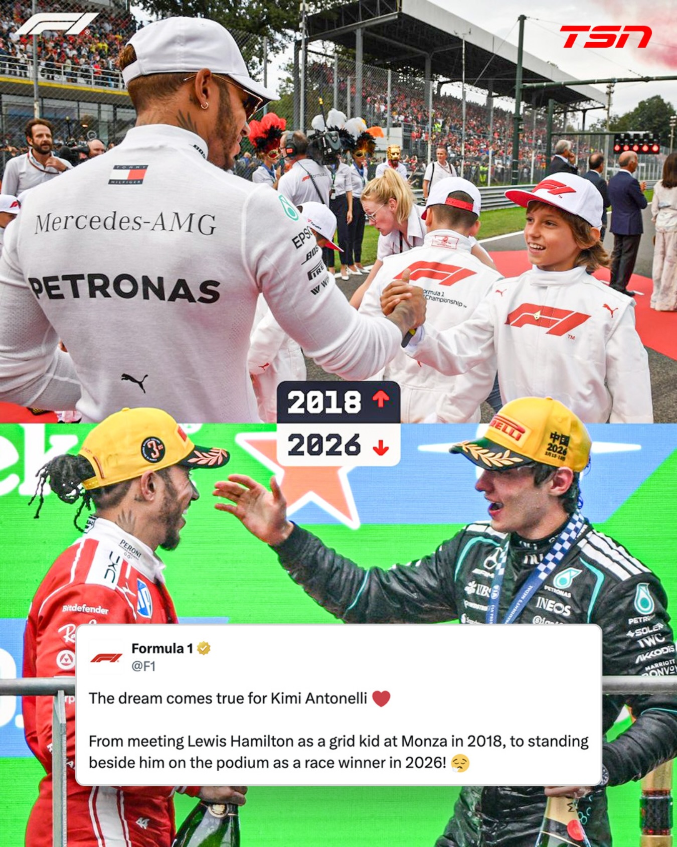 A lot has changed in just eight years for Kimi Antonelli 🥹 #ChineseGP

(via @f1)