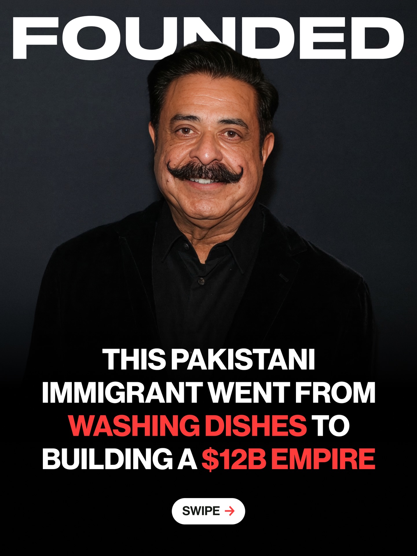 In 1967, a 16-year-old called Shahid Khan landed in Illinois during a blizzard with $500 in his pocket. His first job was washing dishes for $1.20 an hour. 

While studying engineering, he got hired at a small auto parts company. He noticed their truck bumpers could be better, so he designed a one-piece bumper that was lighter, stronger, and cheaper to make.

He left, started his own company, then bought his former employer two years later.

By the late 1980s, his company was the sole bumper supplier for every Toyota sold in America. Today it turns over $9 billion a year.

Then he bought the Jacksonville Jaguars for $770 million, becoming the first ethnic-minority owner in NFL history, before going on to own premier league club Fulham, and All Elite Wrestling. 

Forbes said it best, describing Khan’s journey as as the embodiment of the American Dream.