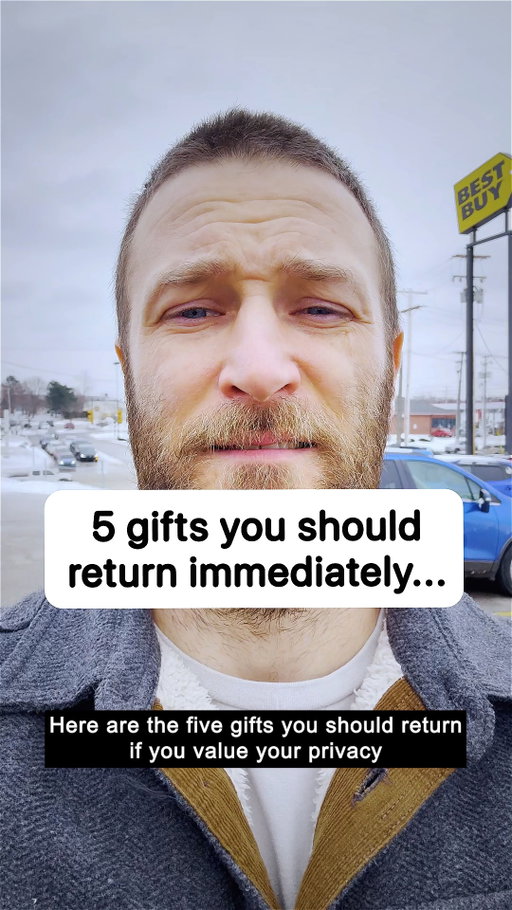 Not every smart gadget makes your life better.

Many collect voice data, track activity inside your home, or send usage data back to the company that made them.

Here are five gifts you might want to think twice about.

Find more videos like this on our Youtube channel by following the link in bio.