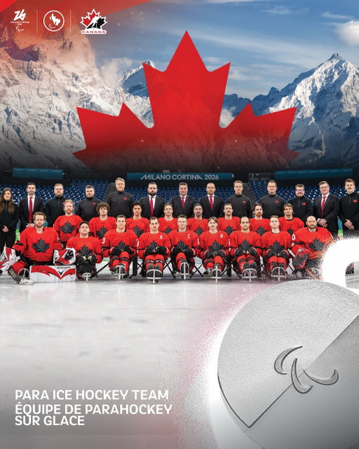 Silver for Canada. 🥈🇨🇦
 
After a hard-fought final, the team earns Paralympic silver in Para ice hockey. 🏒
 
.
.
 
Argent pour le Canada. 🥈🇨🇦
 
Après une finale bien disputée, l’équipe décroche la médaille d’argent en parahockey sur glace. 🏒