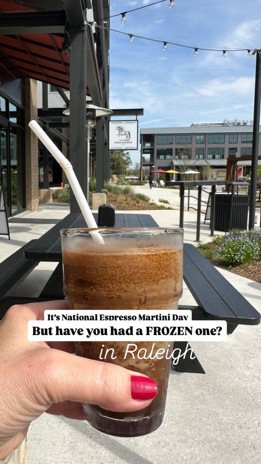 DRINK • It’s #NationalEspressoMartiniDay! And I can’t stop thinking about this frozen version I got at @ponysaurusbrewingral at @raleighironworks when they first opened. It’s a great daytime drink - and they do them all day, everyday! 
🧋

📍2221 Iron Works Dr Ste 100, Raleigh
⏰ Open 11am-11pm daily
🍕 Great pizza and other food too 

Have you had one? Would you order one? 
🧋