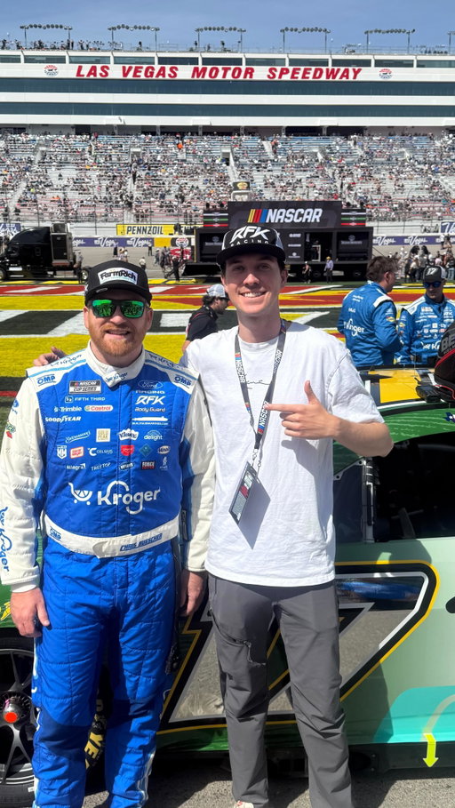 Who’s winning the NASCAR race today?? #nascar #chrisbuescher #rfk