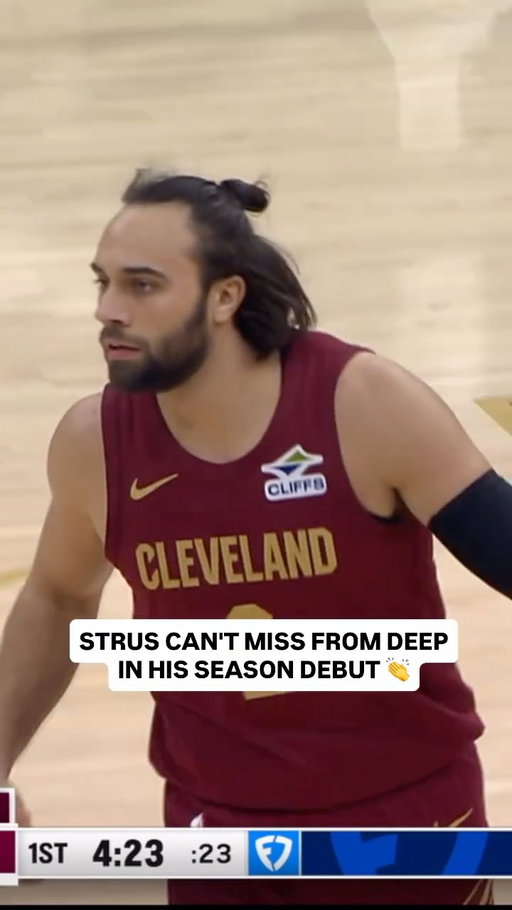 @maxstrus sinks 3-straight triples in less than 2 minutes to mark his season debut for the @cavs! 🔥 DAL/CLE on NBA TV <link in bio>