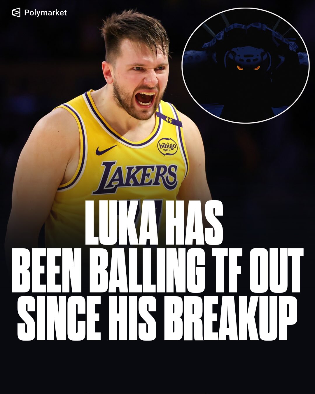 Luka Doncic since his breakup: 

38.2 PPG
9.8 RPG
8.4 APG
2.2 SPG
1.4 BPG
48.1% FG
41.4% 3P
81.8% FT
37.0 MPG