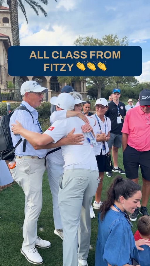 Matt Fitzpatrick congratulates the Young family despite coming up one shot short ❤️