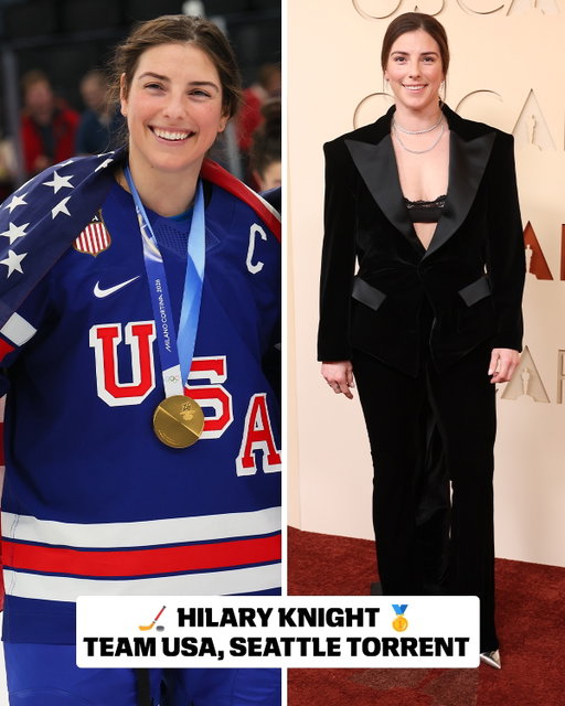 From the Olympics stage to the Oscars red carpet, Hilary Knight and Hannah Bilka can do it all ✨🏒