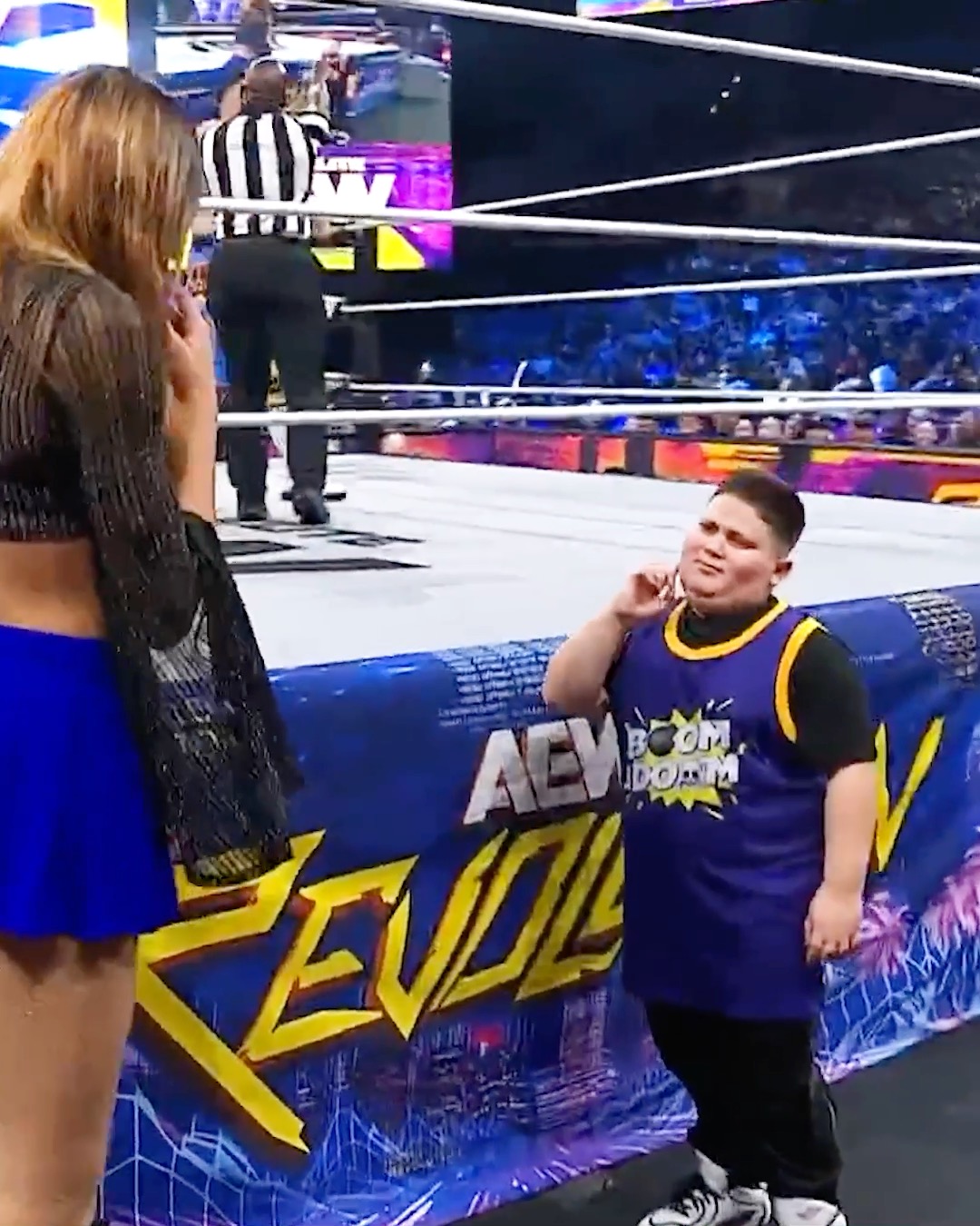 Gotta keep an eye on your girl when @itztherealRizzler is nearby 👀 @CarlieBravo @christyanxo

Watch #AEWRevolution Zero Hour LIVE on HBO Max!