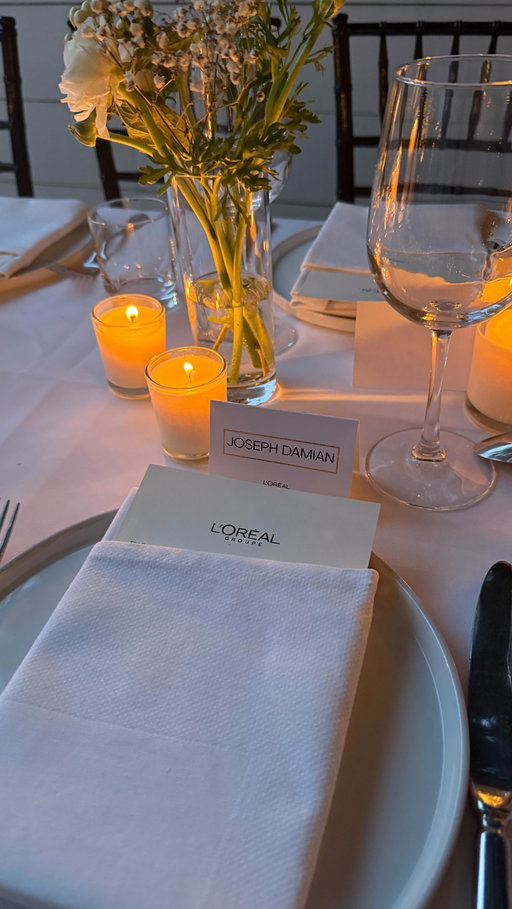 Had the best time at dinner celebrating the beauty industry with @lorealgroupe ✨
Thank you for having me!

Products
@nyxcosmetics brow glue
@kiehls ultra facial cream
@tweezerman eyelash curler 
@theordinary the lash finisher
@ilmakiage concealer 
@saiebeauty blush
@morphebrushes setting spray
@summerfridays lip balm

#selfcare #josephdamian #mensbeauty #mensselfcare