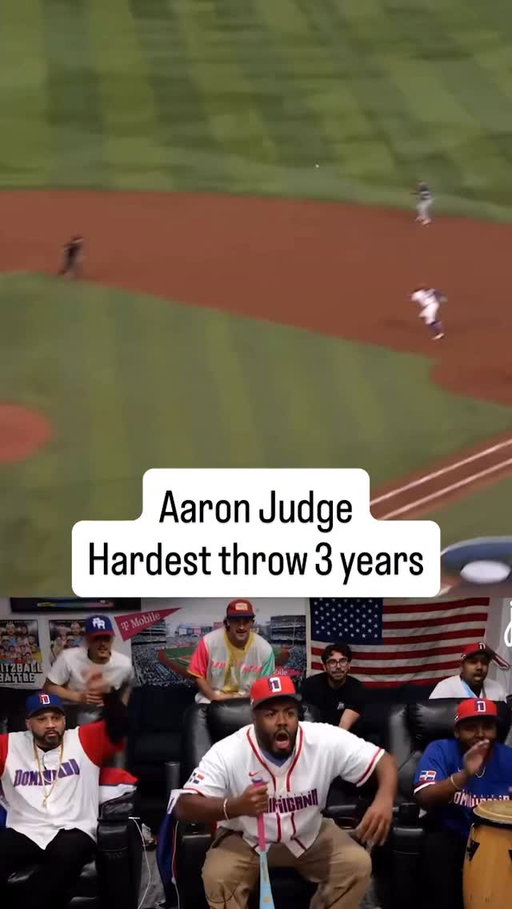 Aaron Judge with the GUN to get tatis out