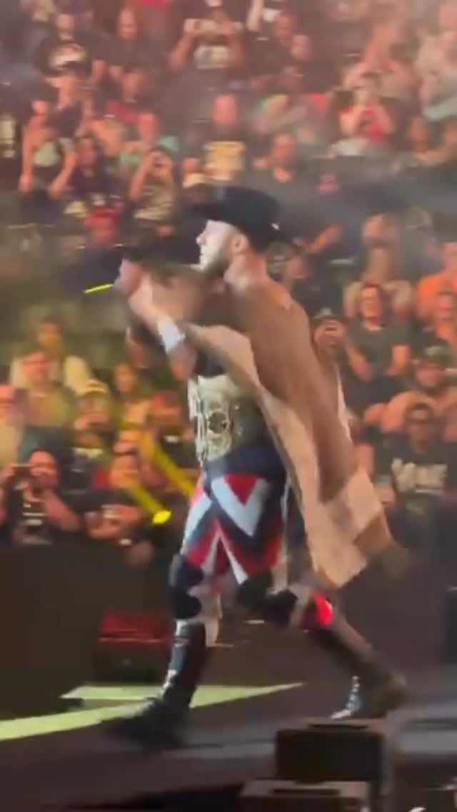 @the_mjf pays tribute the legendary Terry Funk for his Texas Death Match against Hangman Page on #AEWRevolution. 🙌🏽

#TerryFunk #MJF #AEW #AllEliteWrestling