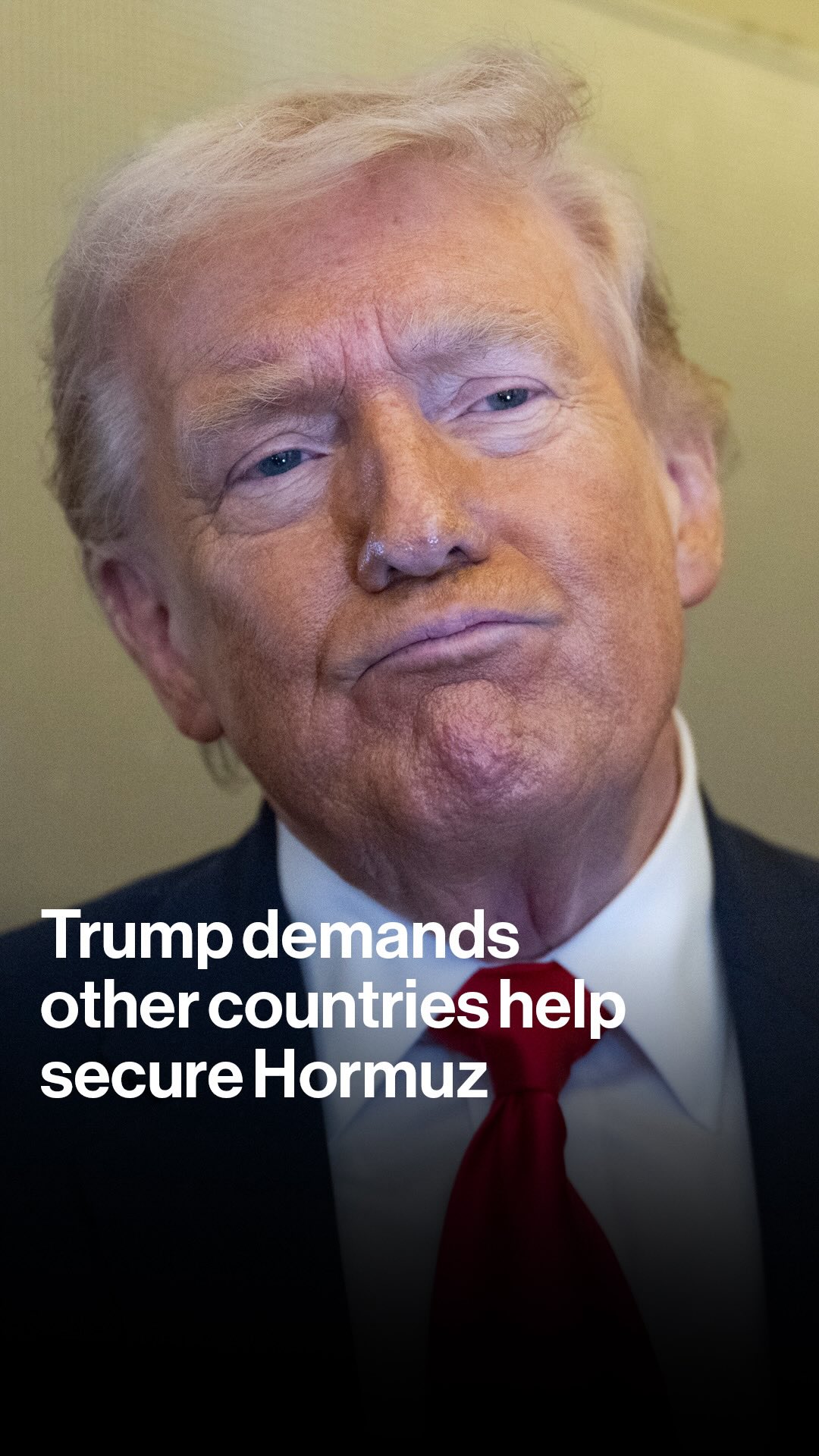 US President Donald Trump has demanded that other countries should step in to secure the Strait of Hormuz as the Iran war continues.

“Why are we maintaining the Hormuz Strait when it’s really there for China and many other countries?”