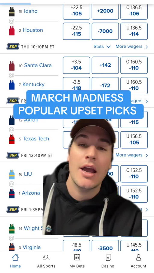 The first round upsets everyone’s picking this year 👀 #marchmadness #collegebasketball