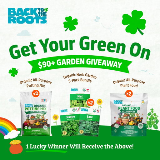 💚🍀Get Your Green On $90 Giveaway! 🍀💚

Some people might call it a ‘green thumb’ and others might say you’re just ‘lucky’ in the garden, but the truth? All of our organic seeds are backed by our guaranteed to grow promise - so everybody is sure to strike gardening gold!

To celebrate the season of luck, one winner will receive the below prize pack to grow with a friend:

2 x Organic Herb Seeds 5 Pack
2 x Organic All Purpose Potting Mix 1 cu.ft 
2 x Organic All Purpose Plant Food

To enter: 

1. Follow @backtotheroots_official.
2. Comment ‘WINNER’
3. Tag a friend you want to grow with. 

No purchase necessary. Contest ends 11:59 PM CT on 3/30/26. Open to US shipping addresses only. The winner will be notified via DM after contest end date. Void where prohibited. This contest is in no way sponsored, endorsed, administered by or associated with Instagram.

#organicgardening #gardeninggiveaway #gardengiveaway