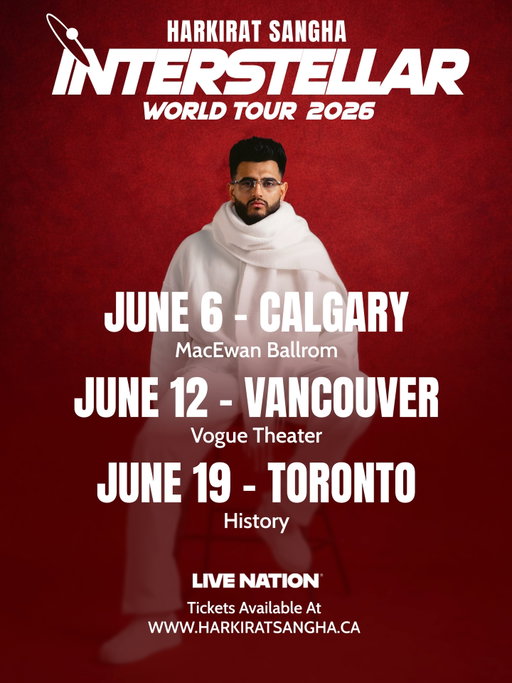 Let’s bring it HOME 🇨🇦

Pre-sales open on Tuesday at 10 AM Local time
AMEX Presales on March 19 @ 10 AM Local time

All presales will End on March 20 @ 9 PM 

Get your tickets: www.harkiratsangha.ca