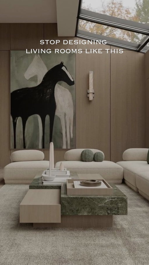 Besides the kitchen, the living room is one of the most lived in spaces in your home. It should feel intentional. Yes, you can absolutely have a picture perfect space and still have it be comfortable to actually live in.

Play around with shapes and proportions so the room feels inviting and a little more unique, just like you are. A living room should not feel like a furniture showroom where no one is allowed to sit.

And please, stop copy and pasting what you see online and hoping it magically works in your space. Your living room deserves more effort than a Pinterest screenshot.
.
.
#interiordesign #diningroom  #luxuryhomes #homeimprovement #renovation