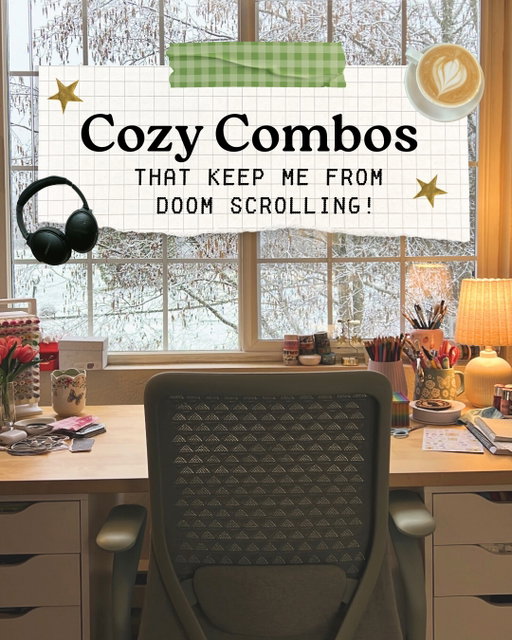 cozy combos that keep me from doom scrolling! 📚🎧🧦🧩

☕️ what’s your personal favorite combo?

I love to mix and match depending on my mood for the day. Choosing one of these combos at night instead of doomscrolling has also helped me relax and unwind before bed which in turn helps me sleep SOOO much better!!! My current favorite combo is a puzzle + audiobook ☺️

Puzzle is from @marshalls 
Headphones are @bose 

#cozyhobbies #hobbies #analog #journalling