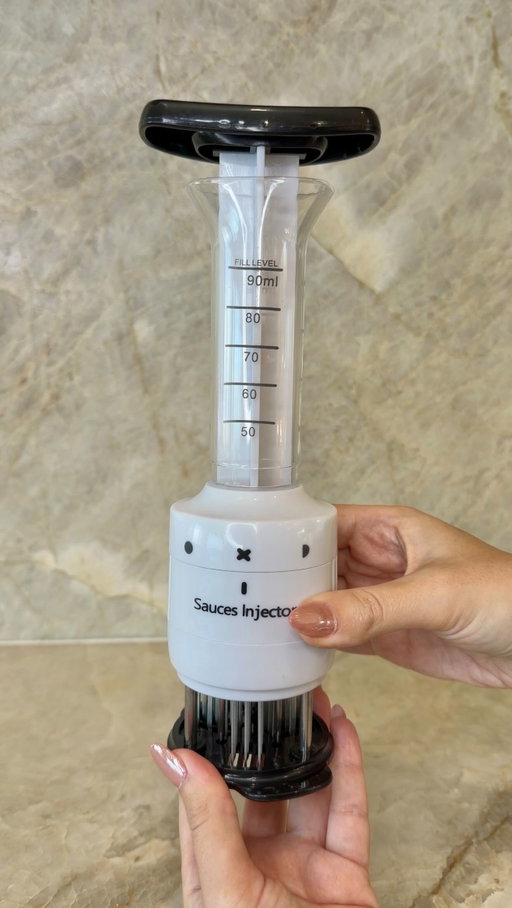 Amazon Meat Tenderizer! 
🔗COMMENT “MEAT” to receive a DM. 
The meat marinade injector has 30 stainless steel needles which breaks the structure of the meat to give it a tender taste while injecting sauce into the meat 🥩🤍

#amazonhome #amazonkitchen #kitchenmusthave #meattenderizer #easymealprep