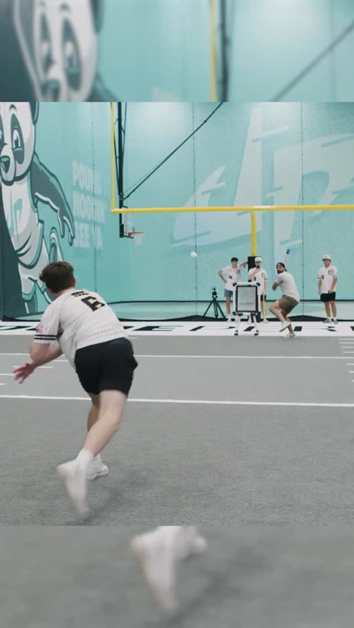 @tylerntoney faces off with the @dallaspandas in wiffle ball!