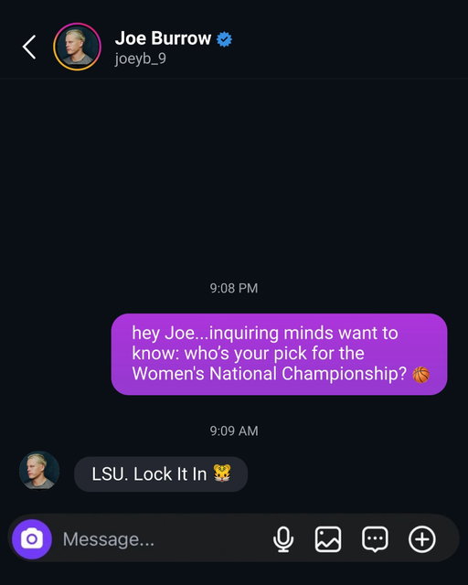 Asking Joe Burrow what the people want to know 🐯