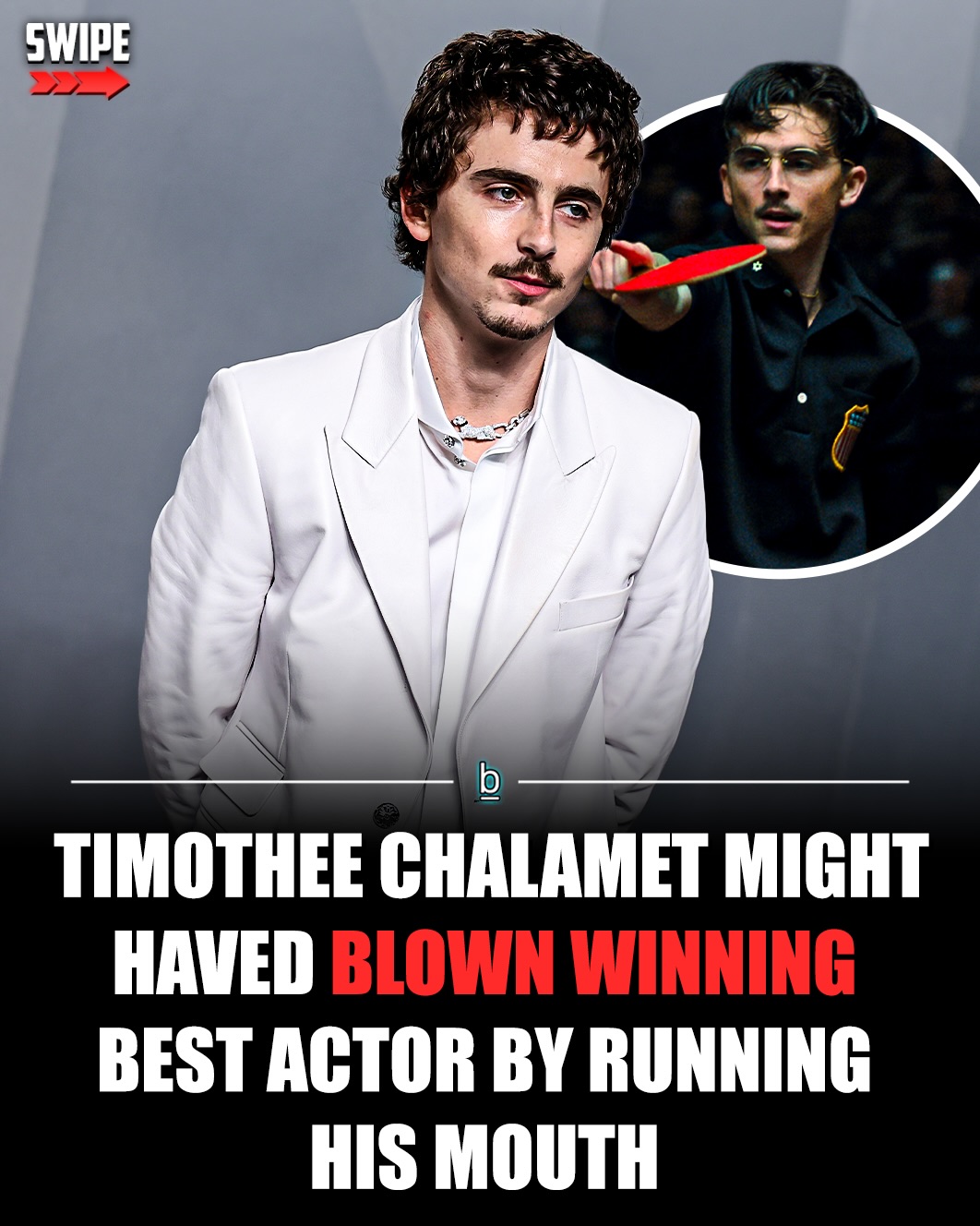 Timothee Chalamet walked into the Oscars as a former favorite… and walked out empty handed for the second straight year. 🤯

After spending the first half of awards season leading the Best Actor race for Marty Supreme, the momentum shifted late and Michael B. Jordan ultimately took home the statue. But the real story might be why Chalamet’s campaign cooled off.

To promote Marty Supreme, the A24 ping-pong drama set in 1950s New York, Chalamet leaned fully into the character’s swagger. He was loud, confident, and unapologetically cocky during the press run. It worked at the box office too, as the film exploded to nearly $180M and became A24’s highest grossing movie ever. 📈

That same energy followed him into awards season though, and it started rubbing some people the wrong way. 

The moment that really set things off came just a week before Oscar voting closed when Chalamet took a playful but controversial jab at traditional art forms like opera and ballet during an interview with Matthew McConaughey. 😬

Whether that moment actually cost him the Oscar is something only Academy voters know. But right now, that’s the narrative surrounding his loss.

Ironically, losing might actually be the best thing for his career. 🤷‍♂️

The “will this finally be his year?” storyline helped fuel Leonardo DiCaprio’s rise for years, and Chalamet now has that same competitive chip on his shoulder. More importantly, his Marty Supreme era has brought him an entirely new audience.

Between the cocky press run, popping up on a rap track with esDeeKid, and his very public relationship with Kylie Jenner, Chalamet has been making a clear push to win over the 16 to 40 male “dude” demographic. 😎

Five years ago, the idea of frat guys being Timothee Chalamet fans would have sounded insane. He was the Call Me By Your Name indie kid with the fancy French name.

Now he’s becoming exponentially more popular with that crowd. 👍

He may have lost this round. But if Dune: Part Three ends up being the biggest film in the trilogy, Chalamet might actually be winning the long game.

Follow 👉 @brobible for all things “dude” 😎 

#movies #guys #dudes #men