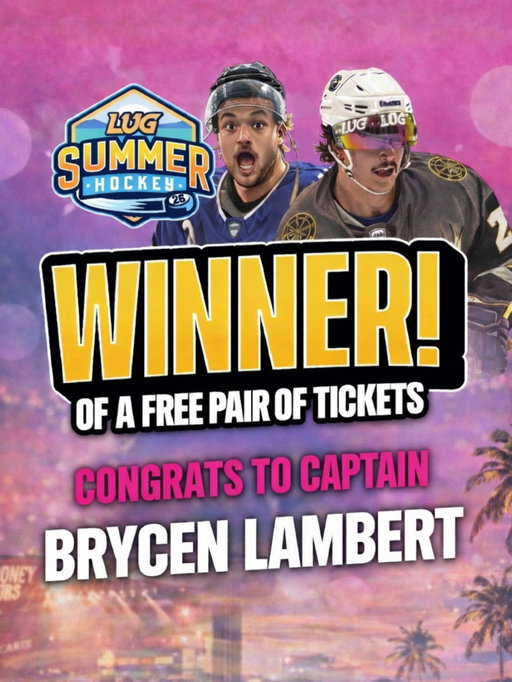 Congrats to LUG captain @brycen.lambert for winning a free pair of tickets🚂 stay tuned for more contests and giveaways to get involved in👀
