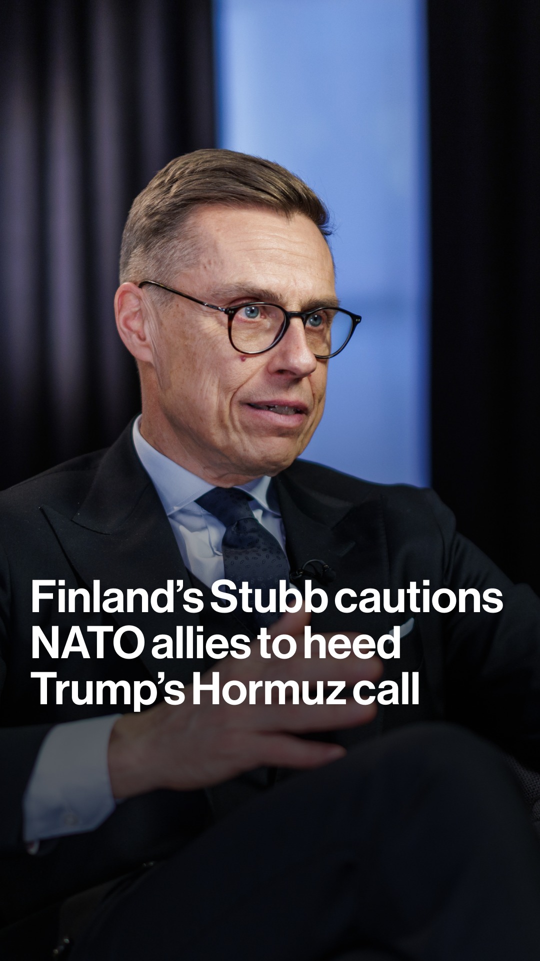 Finland’s President Alexander Stubb told @flacqua NATO allies have to take Donald Trump at his word when the US president puts the future of the alliance on the line to safeguard passage through the Strait of Hormuz.

Tap the link in bio for more.
