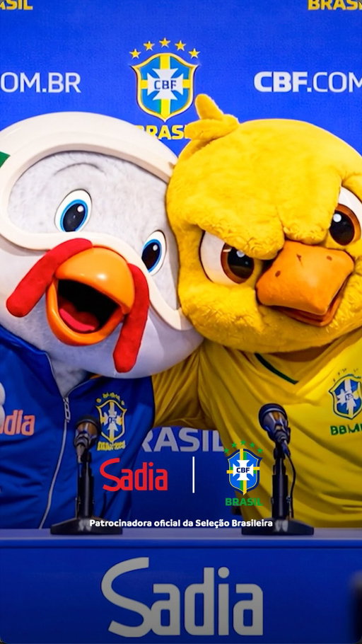 A espera acabou. A Sadia é patrocinadora oficial da Seleção Brasileira de futebol! O Canarinho convocou e o Lek Trek chegou com tudo para o mundial. ⭐️⚽️ O que acharam desse reforço? #Sadia #BrasilComSdeSadia