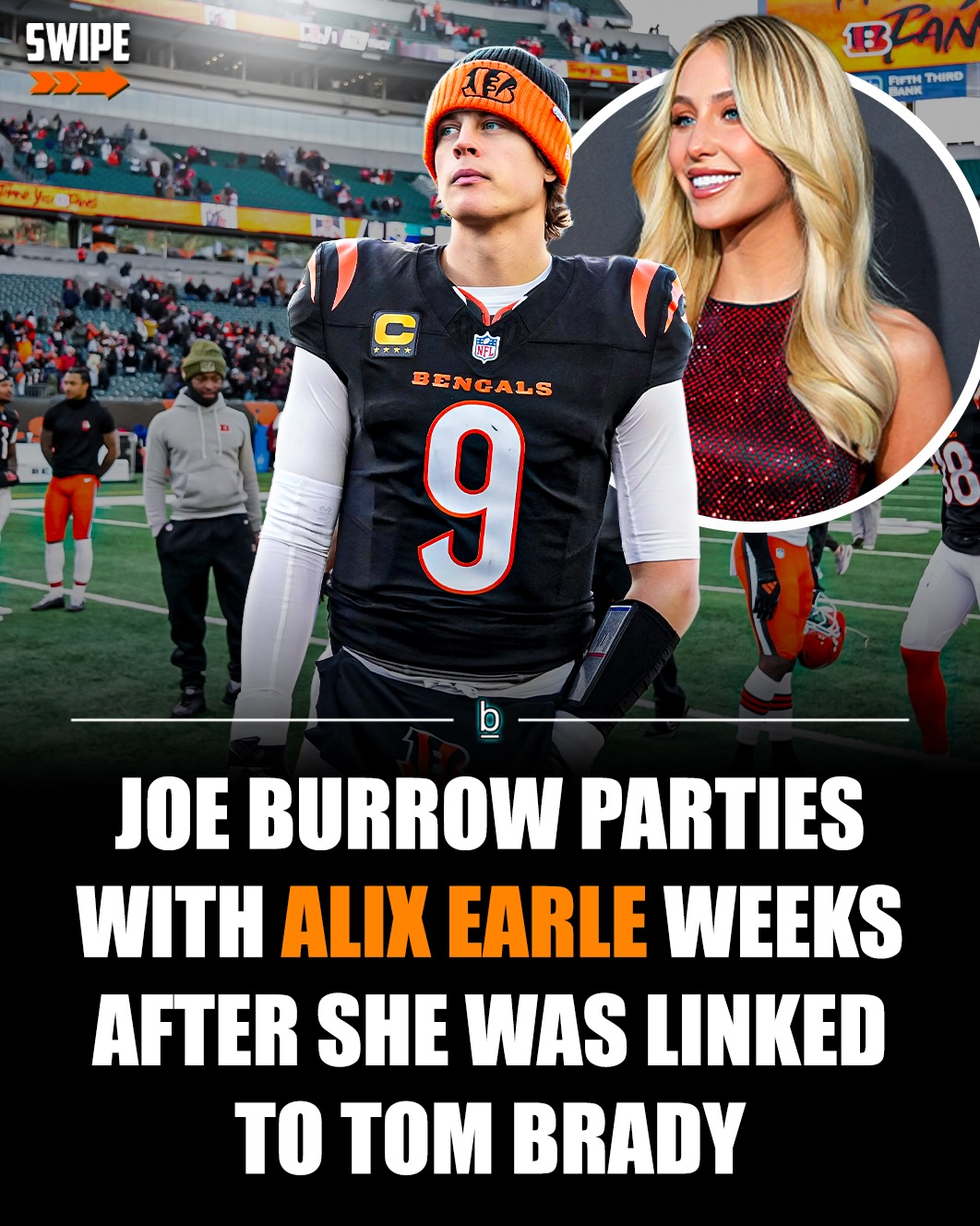 Social media influencer Alix Earle has been linked to another NFL QB. 🤔

Earlier this year, Earle was rumored to be dating Tom Brady after the two were spotted at a Super Bowl party in San Francisco.

Via TMZ:

📣 - “Tom Brady and Alix Earle just keep crossing paths … the NFL legend and the influencer were spotted together once again, this time hitting the dance floor at a private, pre–Super Bowl party in San Francisco.”

Brady appears to have moved on from Earle and is rumored to be dating Scooter Braun’s ex, Yael Cohen-Braun. 

With Brady out of the picture, Earle was seen partying with Bengals QB Joe Burrow at a post-Oscars party in LA. 🏆🍻

Via TMZ:

📣 - “Joe Burrow hit up a swanky Oscars party, and it looks like he’s got some leading ladies of his own … because he left the gathering with a trio of hotties … Alix Earle, Stassie Karanikolaou, and Tate McRae.”

“Joe’s been hanging out with tons of famous, beautiful ladies this NFL offseason … just last week, we had to debunk some dating rumors between him and Jessica Alba.” 🧐

“Now, these photos are likely to whip up some more dating speculation … Alix and Stassie appear to be available, though Tate is said to be exclusively dating hockey star Jack Hughes.”

Earle was dating NFL wide receiver Braxton Berrios before breaking up with him, and Burrow was reportedly dating Olivia Ponton sometime last year. 👍

It seems like both Burrow and Earle are enjoying being single and playing the field these days.

Follow 👉 @brobible for all things “dude” 😎 

#nfl #joeburrow #guys #men #dudes