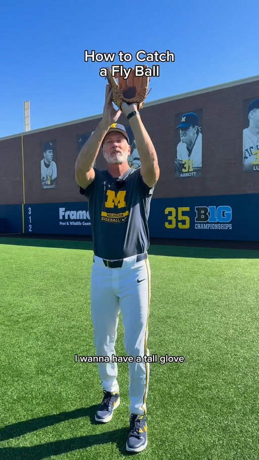 Catching a fly ball properly is a lost art. Let’s work on it. 

#baseball #practice #development #michigan #drills