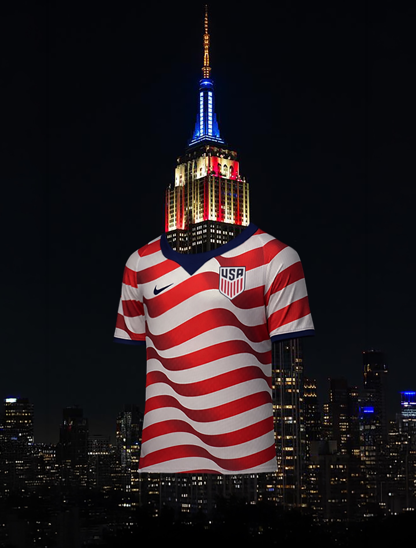 Shining in red and white stripes + blue and gold. NYC celebrates the U.S. Soccer World Cup 2026 kit reveal.
 
Text CONNECT to 274-16 for real-time lighting updates.

Comment “lights” to see our lights live.
