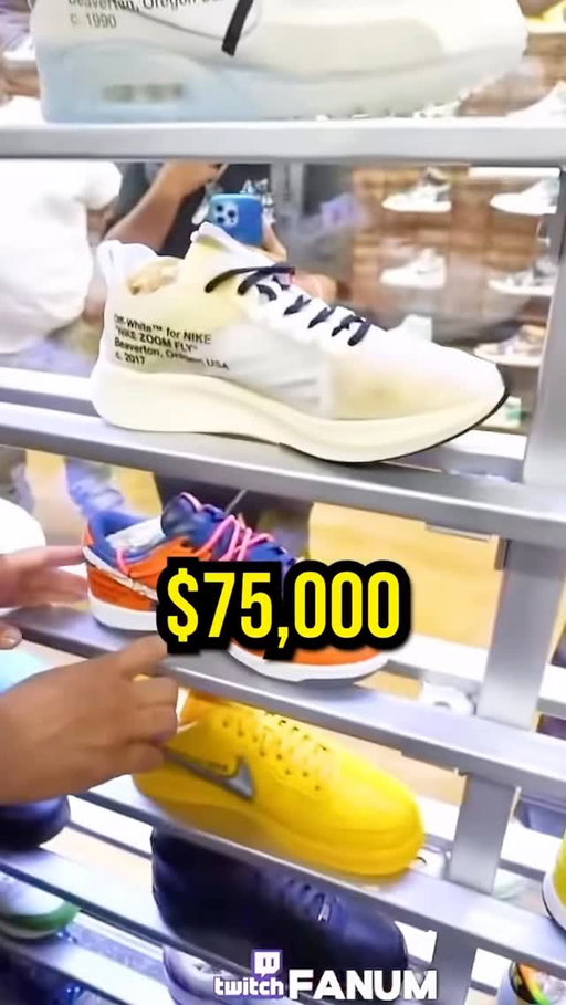 ya droppin $75,000 for a pair of kicks? Keep it 💯🤔