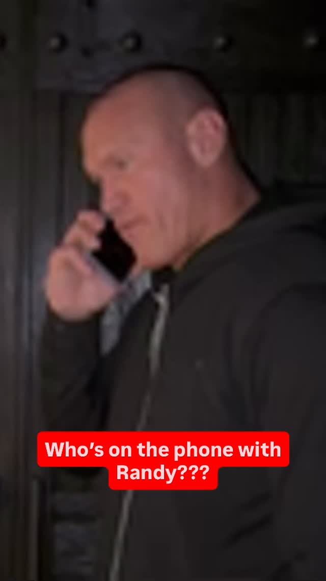 @randyorton gets some mystery advice en route to his Undisputed WWE Title Match against @americannightmarecody at #WrestleMania 🤨📱 #WWERaw