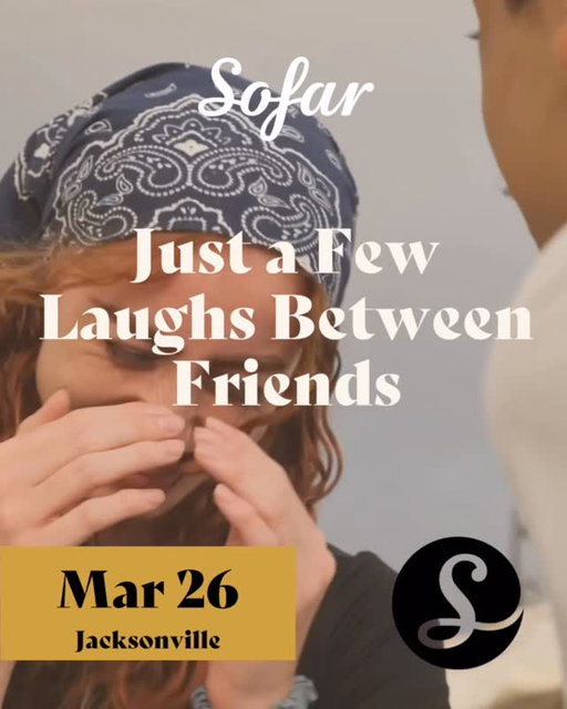😄🎶 GIGGLES & GROOVES, JAX — THIS ONE’S FOR THE FUN CREW🎶😄

You know that feeling when the music is so good you accidentally make eye contact with a stranger and both start dancing a little? Yeah… that kind of night.

Giggles & Grooves is almost here and we’re getting ready for an evening full of belly laughs, head bops, and the kind of live music moments you’ll be talking about all week.

Think:
✨ surprise artists
✨ cozy vibes
✨ spontaneous dancing
✨ “who *is* that artist?!” moments

Basically… the perfect midweek reset.

🎟️ Good news: Tickets are still available (for now 👀) — grab yours at the link in bio before they disappear.

Bring a friend, bring your laugh, bring your best “I swear I wasn’t going to dance tonight” energy.

✨ Discover new music. Meet new people. Experience your city in a whole new way.

#SofarSoundsJAX #GigglesAndGrooves #LiveMusicJAX #SecretShow #JaxMusicScene